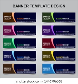 Set of Modern Banners Background. Creative Header Templates - Vector