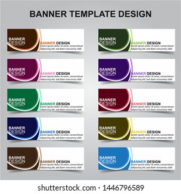 Set of Modern Banners Background. Creative Header Templates - Vector
