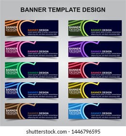 Set of Modern Banners Background. Creative Header Templates - Vector
