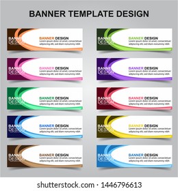 Set of Modern Banners Background. Creative Header Templates - Vector