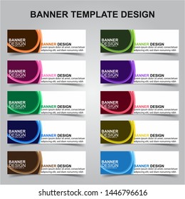 Set of Modern Banners Background. Creative Header Templates - Vector
