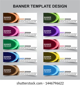 Set of Modern Banners Background. Creative Header Templates - Vector