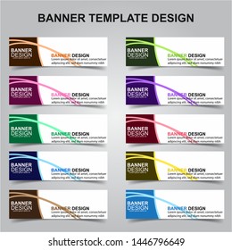 Set of Modern Banners Background. Creative Header Templates - Vector