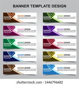 Set of Modern Banners Background. Creative Header Templates - Vector