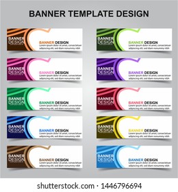 Set of Modern Banners Background. Creative Header Templates - Vector