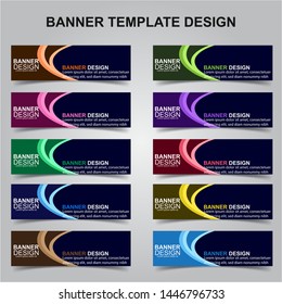 Set of Modern Banners Background. Creative Header Templates - Vector
