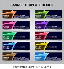 Set of Modern Banners Background. Creative Header Templates - Vector