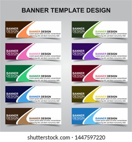 Set of Modern Banners Background. Creative Header Templates - Vector