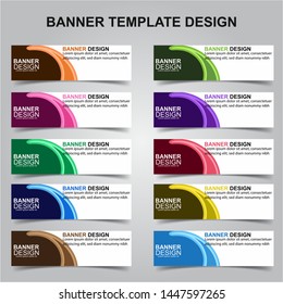 Set of Modern Banners Background. Creative Header Templates - Vector