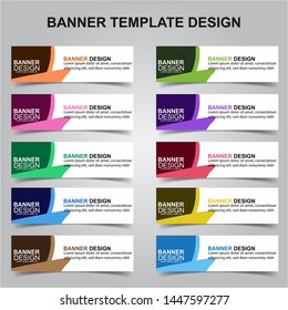 Set of Modern Banners Background. Creative Header Templates - Vector