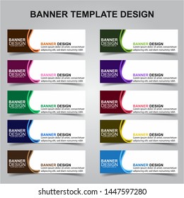 Set of Modern Banners Background. Creative Header Templates - Vector