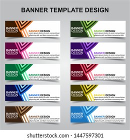 Set of Modern Banners Background. Creative Header Templates - Vector