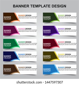 Set of Modern Banners Background. Creative Header Templates - Vector