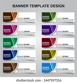 Set of Modern Banners Background. Creative Header Templates - Vector