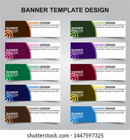 Set of Modern Banners Background. Creative Header Templates - Vector