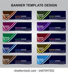 Set of Modern Banners Background. Creative Header Templates - Vector