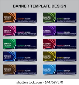 Set of Modern Banners Background. Creative Header Templates - Vector
