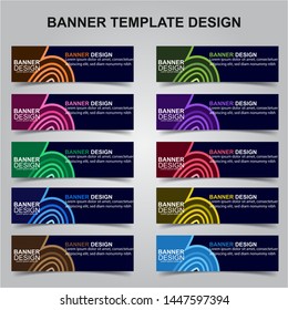Set of Modern Banners Background. Creative Header Templates - Vector