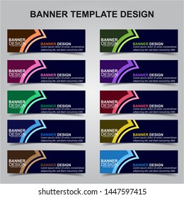 Set of Modern Banners Background. Creative Header Templates - Vector