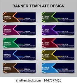 Set of Modern Banners Background. Creative Header Templates - Vector