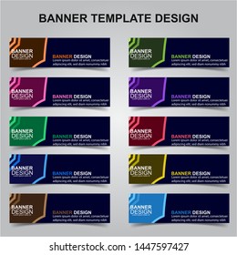 Set of Modern Banners Background. Creative Header Templates - Vector