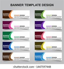 Set of Modern Banners Background. Creative Header Templates - Vector