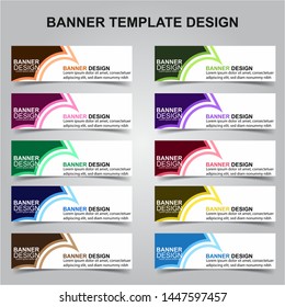 Set of Modern Banners Background. Creative Header Templates - Vector