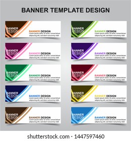 Set of Modern Banners Background. Creative Header Templates - Vector