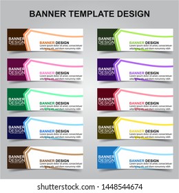 Set of Modern Banners Background. Creative Header Templates - Vector