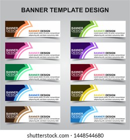 Set of Modern Banners Background. Creative Header Templates - Vector