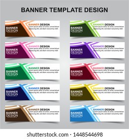 Set of Modern Banners Background. Creative Header Templates - Vector
