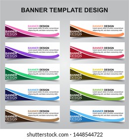 Set of Modern Banners Background. Creative Header Templates - Vector
