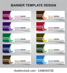 Set of Modern Banners Background. Creative Header Templates - Vector