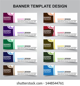 Set of Modern Banners Background. Creative Header Templates - Vector
