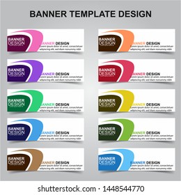 Set of Modern Banners Background. Creative Header Templates - Vector