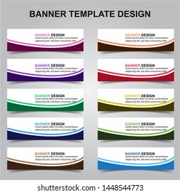 Set of Modern Banners Background. Creative Header Templates - Vector