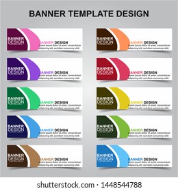 Set of Modern Banners Background. Creative Header Templates - Vector