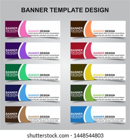 Set of Modern Banners Background. Creative Header Templates - Vector