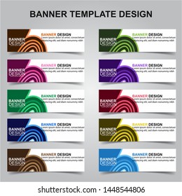 Set of Modern Banners Background. Creative Header Templates - Vector
