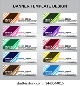 Set of Modern Banners Background. Creative Header Templates - Vector