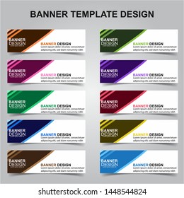 Set of Modern Banners Background. Creative Header Templates - Vector