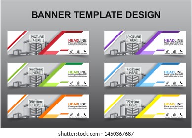Set of Modern Banners Background. Creative Header Templates - Vector