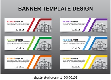 Set of Modern Banners Background. Creative Header Templates - Vector