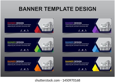 Set of Modern Banners Background. Creative Header Templates - Vector