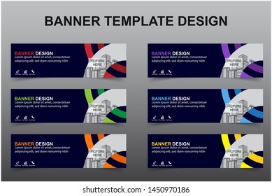 Set of Modern Banners Background. Creative Header Templates - Vector