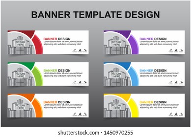 Set of Modern Banners Background. Creative Header Templates - Vector