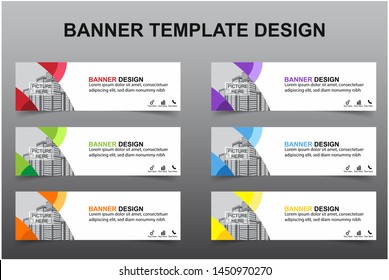 Set of Modern Banners Background. Creative Header Templates - Vector