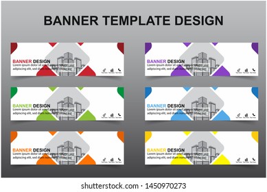 Set of Modern Banners Background. Creative Header Templates - Vector