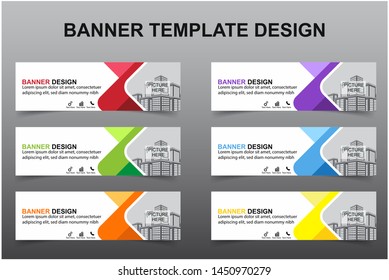Set of Modern Banners Background. Creative Header Templates - Vector