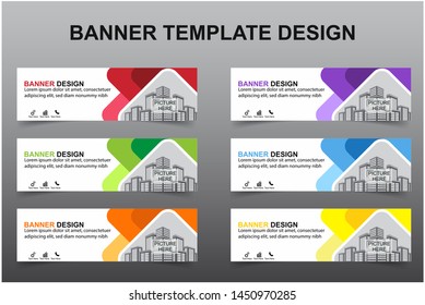 Set of Modern Banners Background. Creative Header Templates - Vector